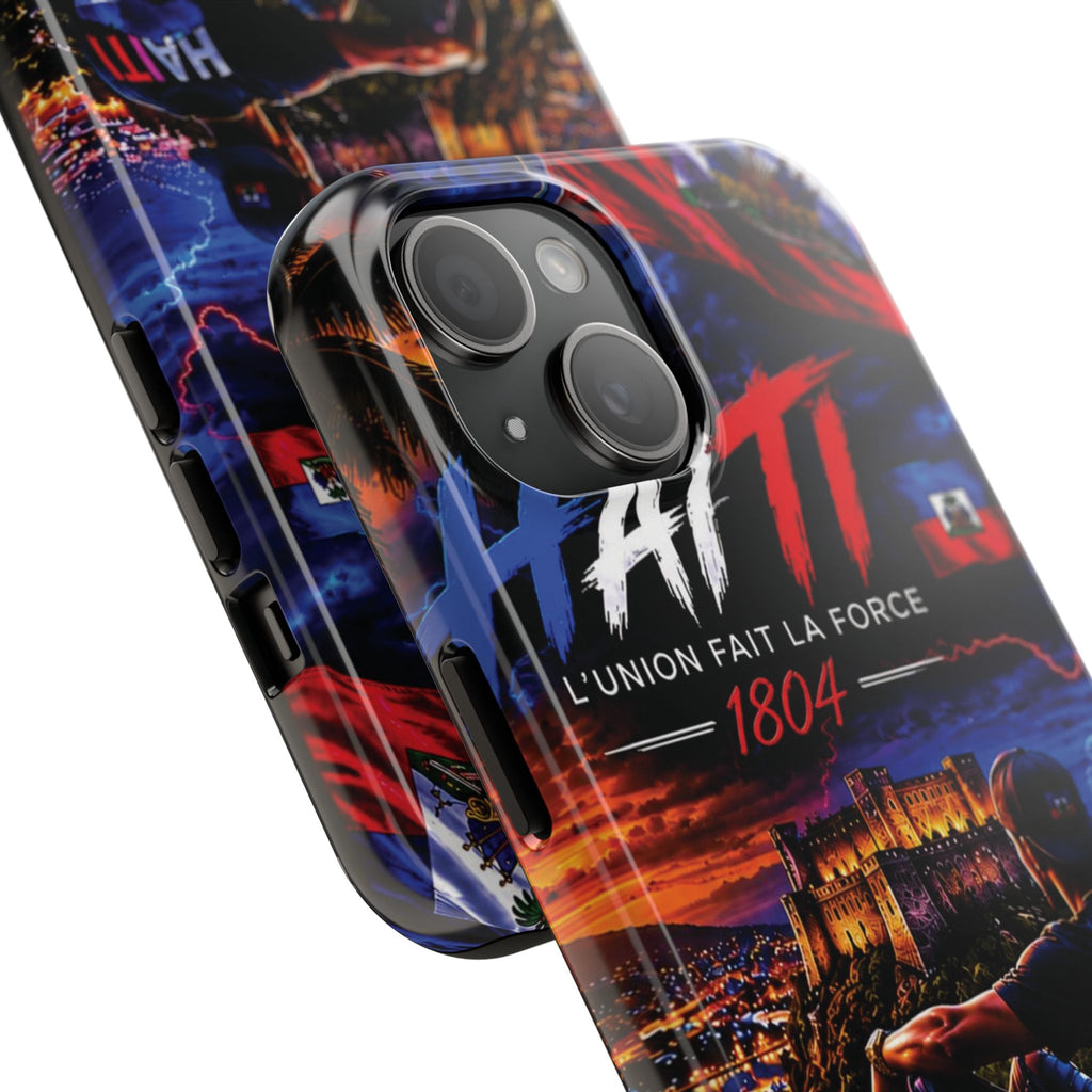 Haiti 1804 Tough Phone Case — L'Union Fait La Force Patriotic Protective Cover