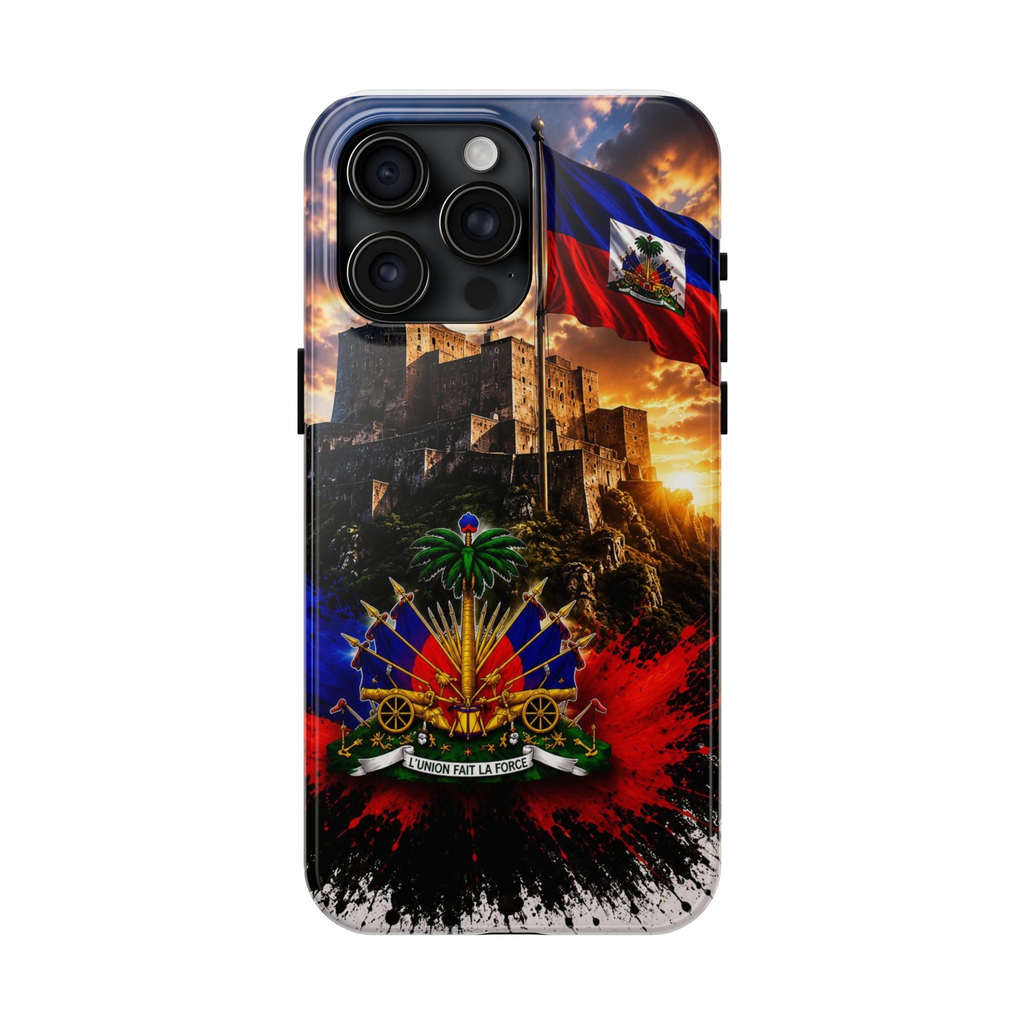 Haiti Crest Tough Phone Case — Citadel Sunset Protective Phone Cover