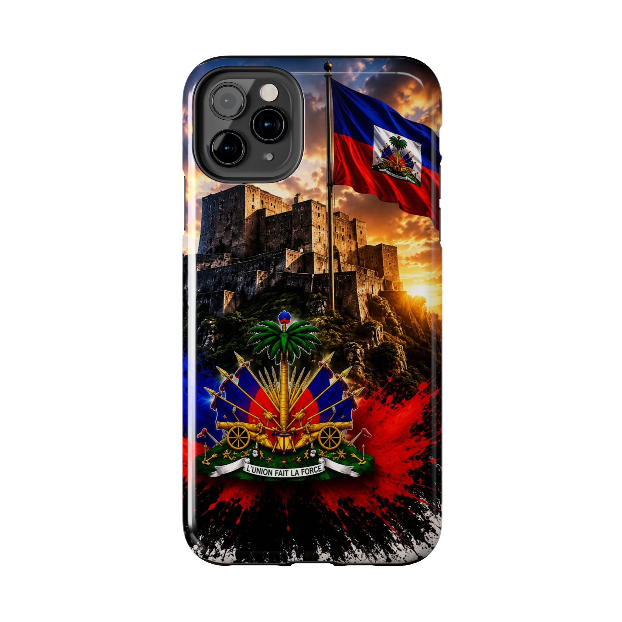 Haiti Crest Tough Phone Case — Citadel Sunset Protective Phone Cover
