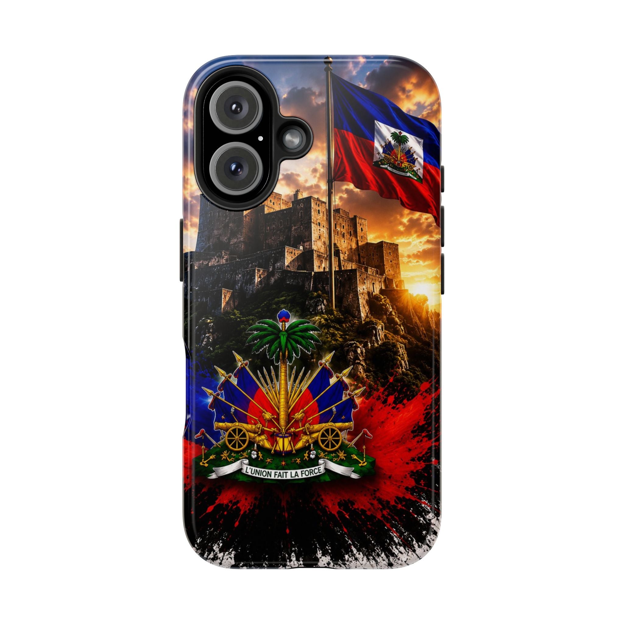 Haiti Crest Tough Phone Case — Citadel Sunset Protective Phone Cover
