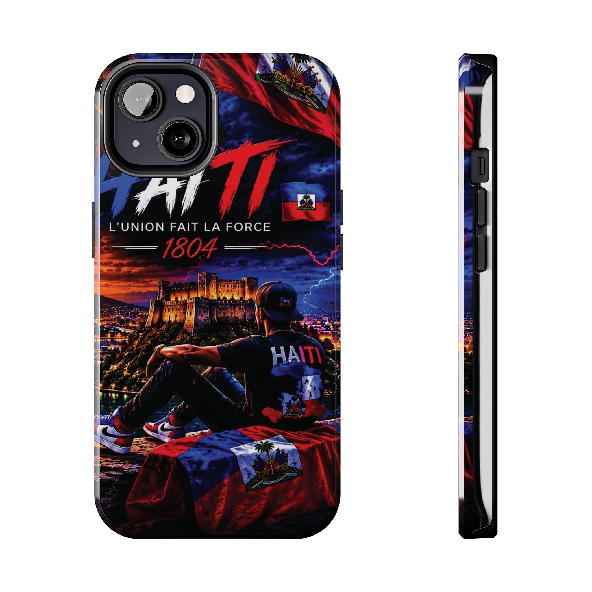 Haiti 1804 Tough Phone Case — L'Union Fait La Force Patriotic Protective Cover