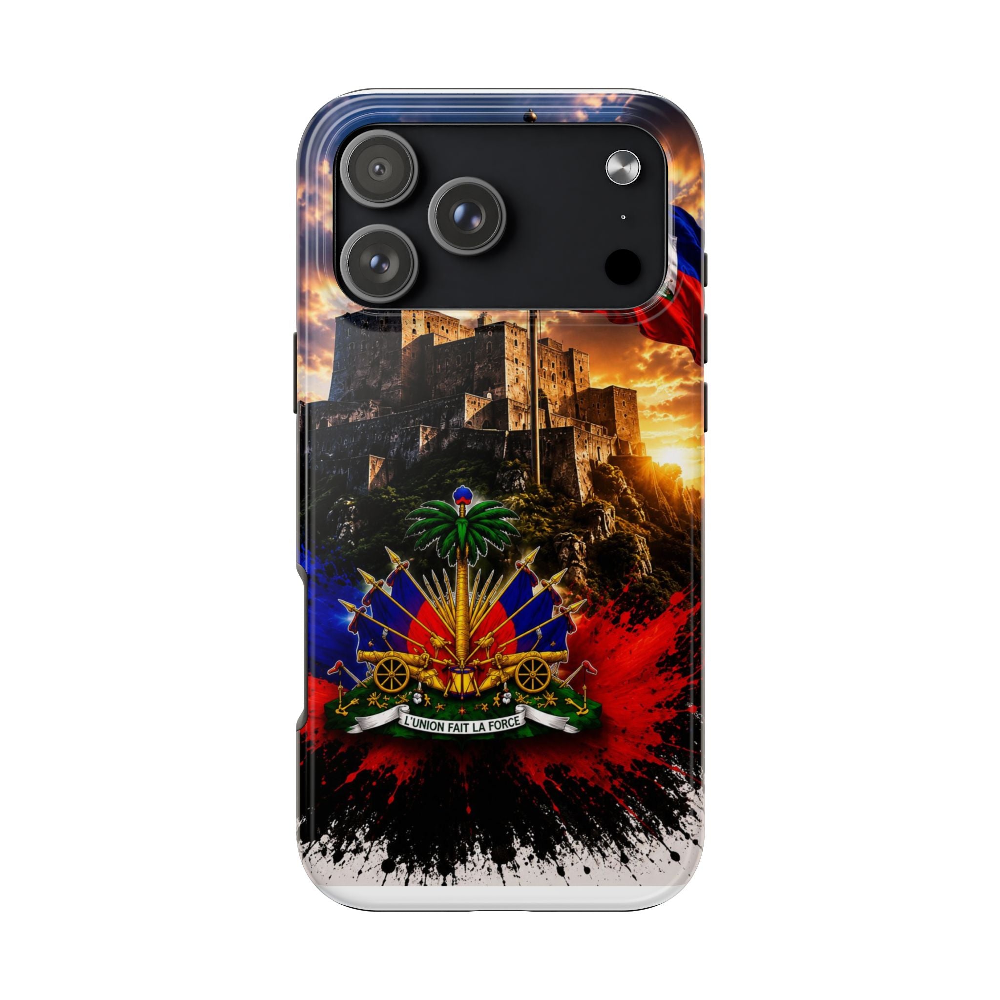 Haiti Crest Tough Phone Case — Citadel Sunset Protective Phone Cover