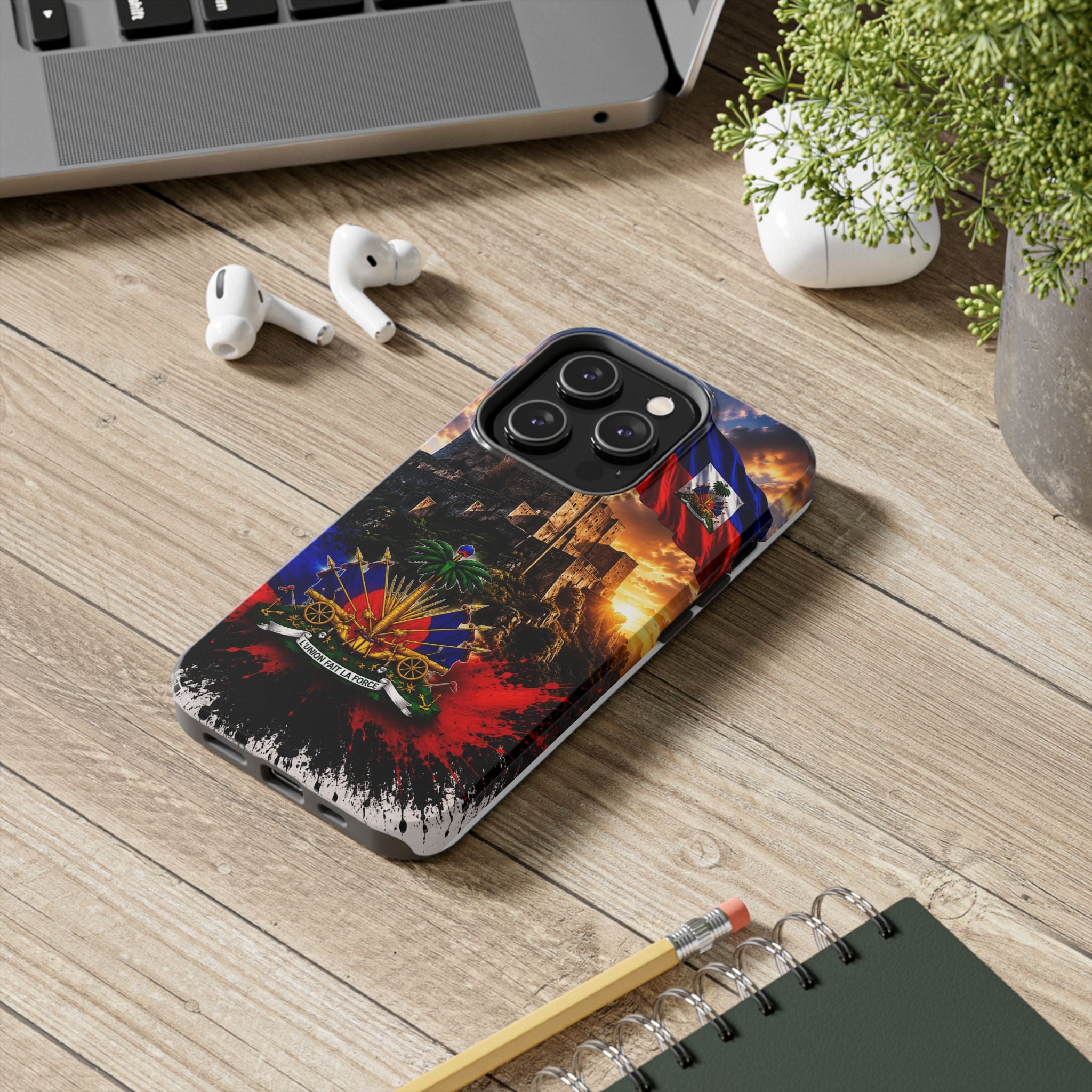 Haiti Crest Tough Phone Case — Citadel Sunset Protective Phone Cover