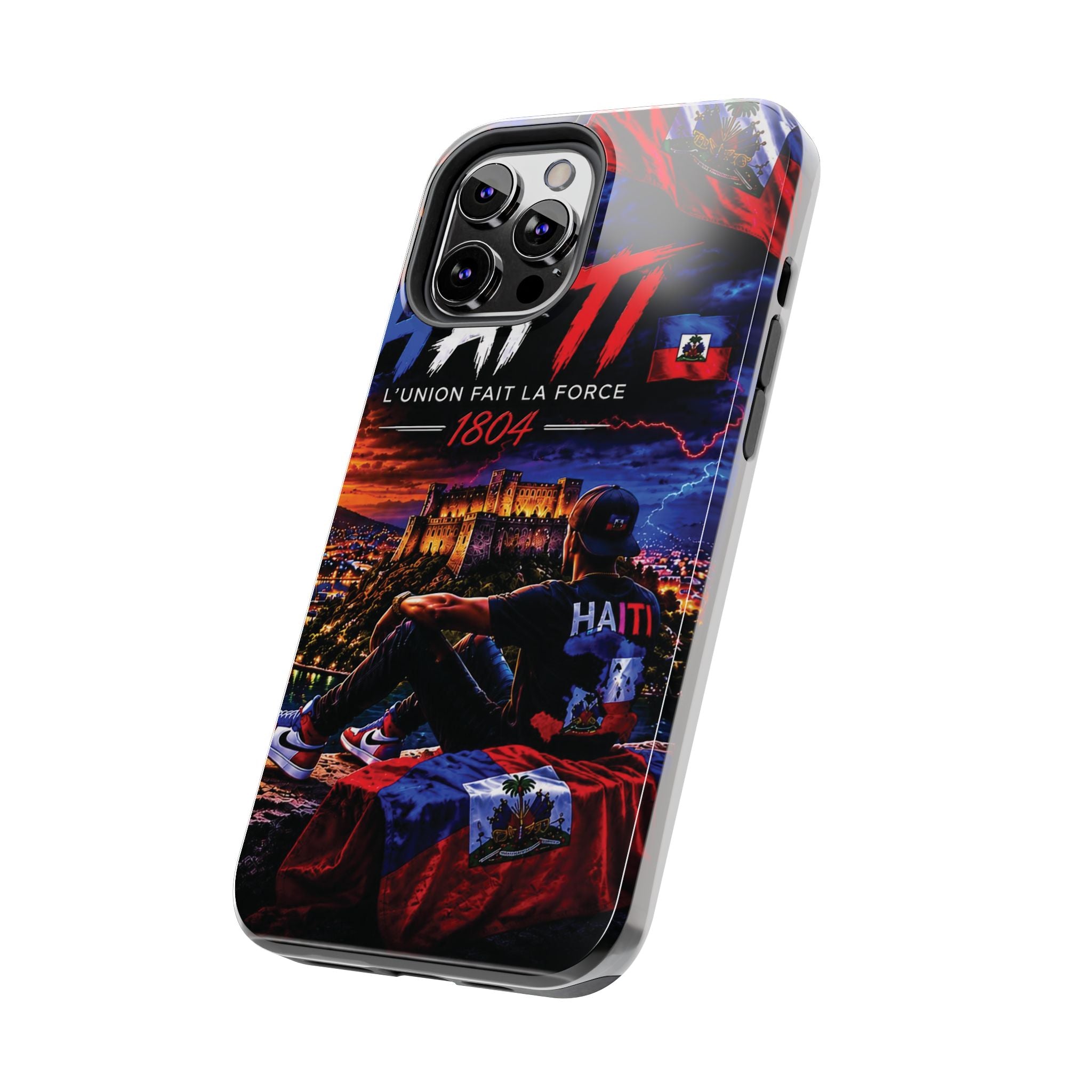 Haiti 1804 Tough Phone Case — L'Union Fait La Force Patriotic Protective Cover