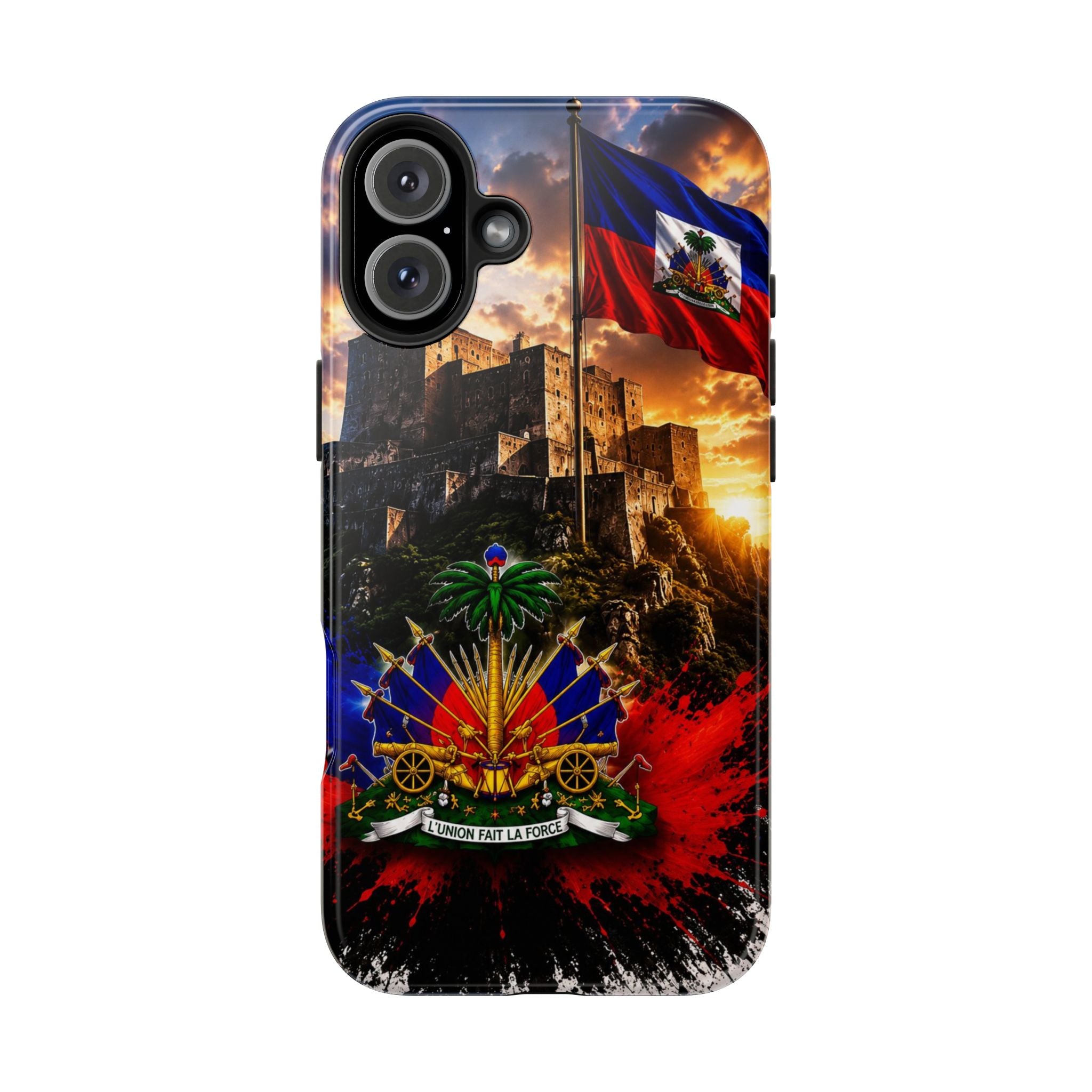 Haiti Crest Tough Phone Case — Citadel Sunset Protective Phone Cover
