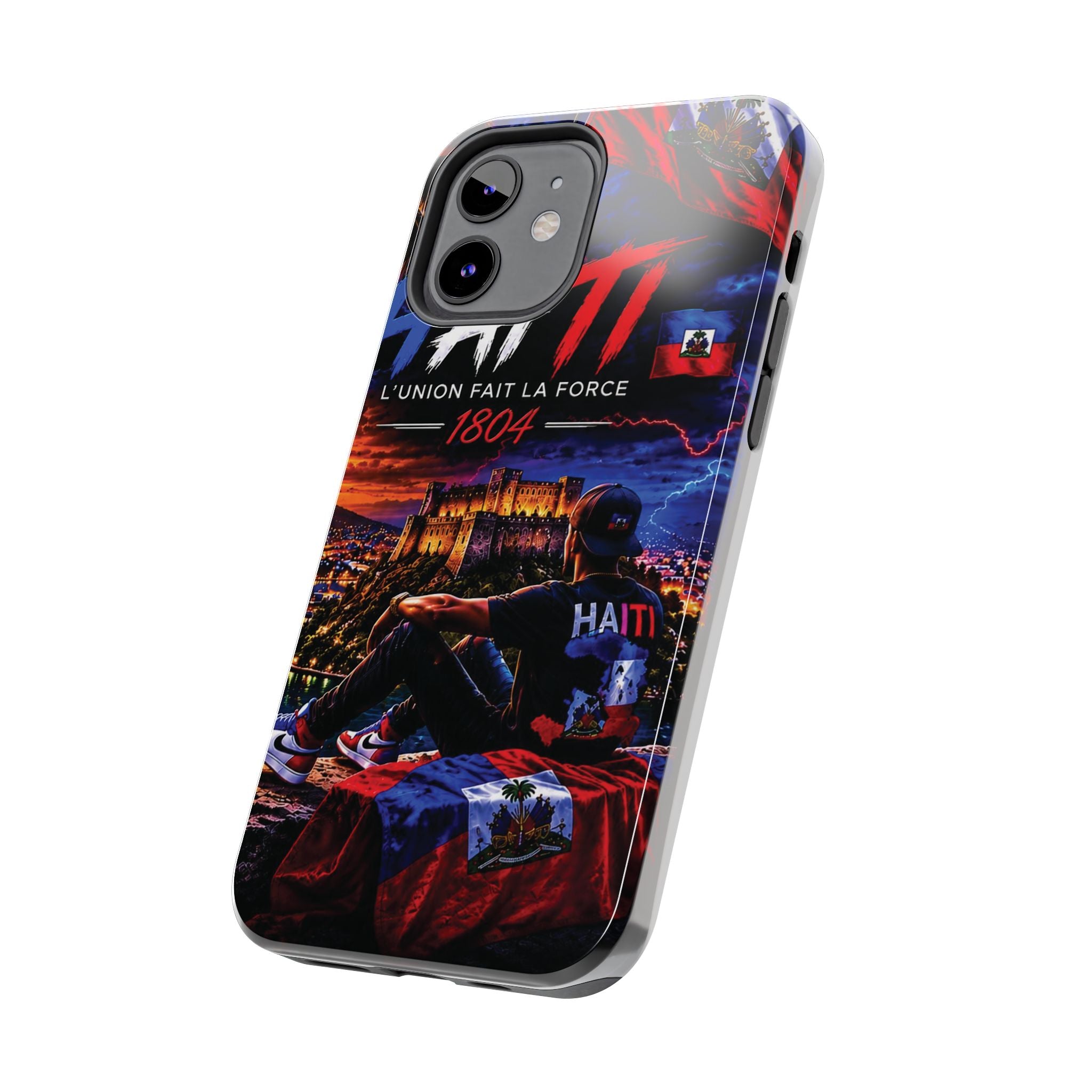 Haiti 1804 Tough Phone Case — L'Union Fait La Force Patriotic Protective Cover