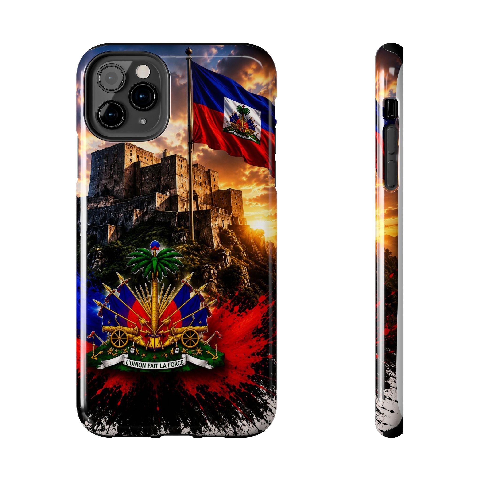Haiti Crest Tough Phone Case — Citadel Sunset Protective Phone Cover