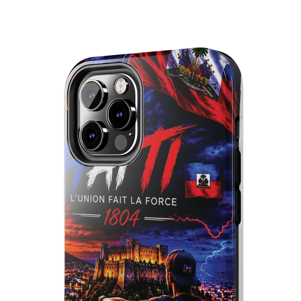 Haiti 1804 Tough Phone Case — L'Union Fait La Force Patriotic Protective Cover