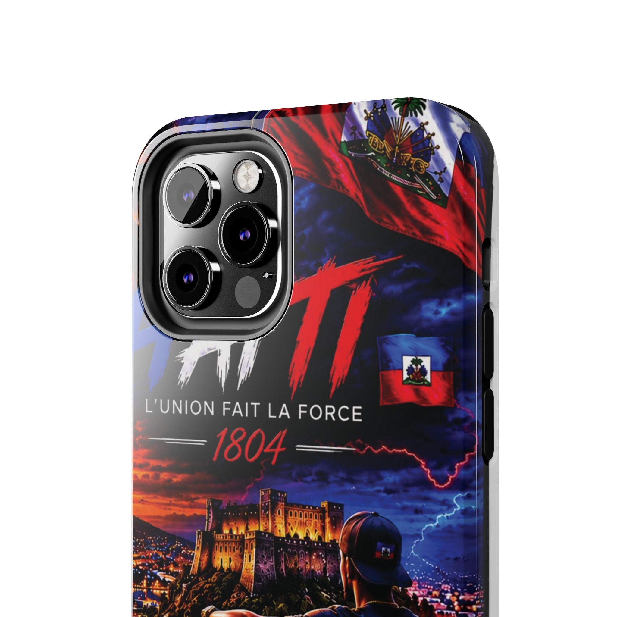 Haiti 1804 Tough Phone Case — L'Union Fait La Force Patriotic Protective Cover