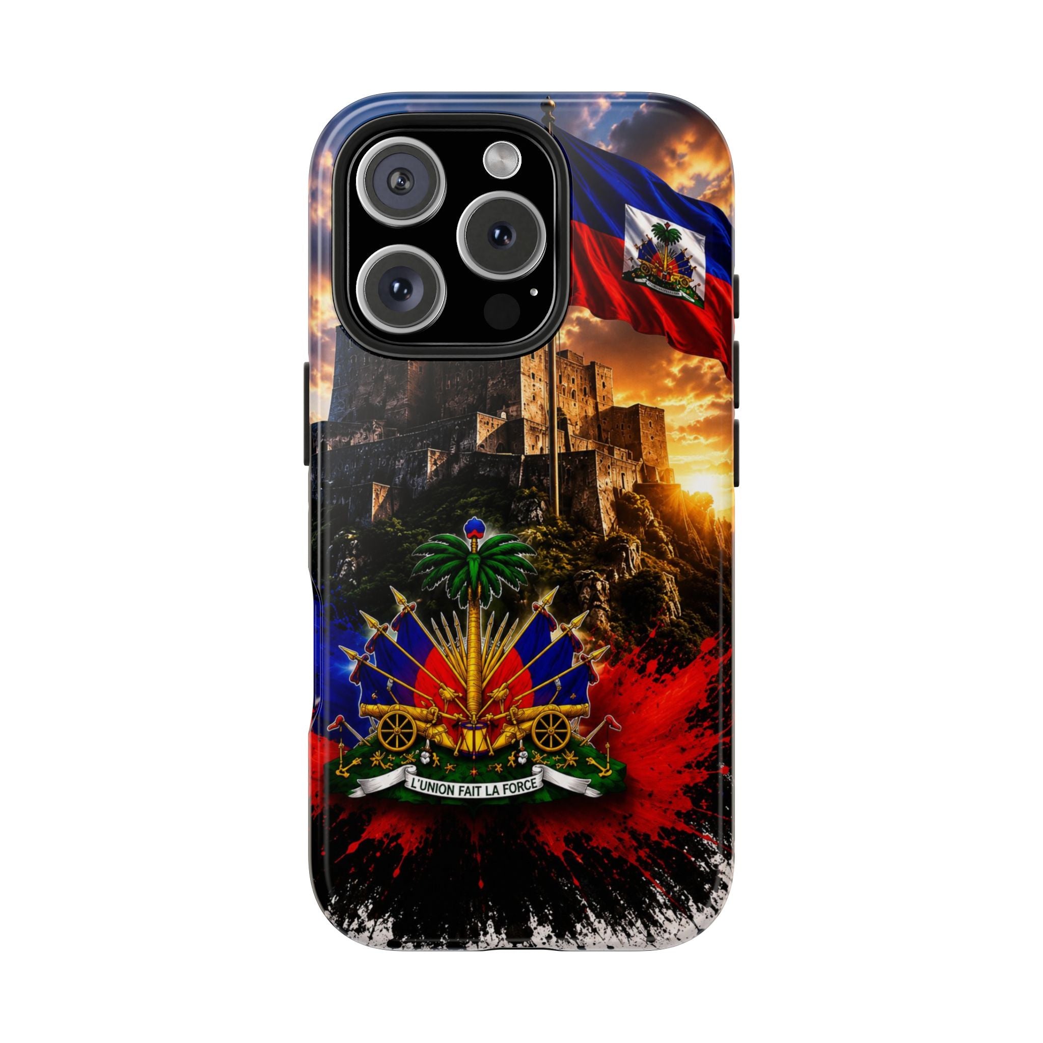 Haiti Crest Tough Phone Case — Citadel Sunset Protective Phone Cover