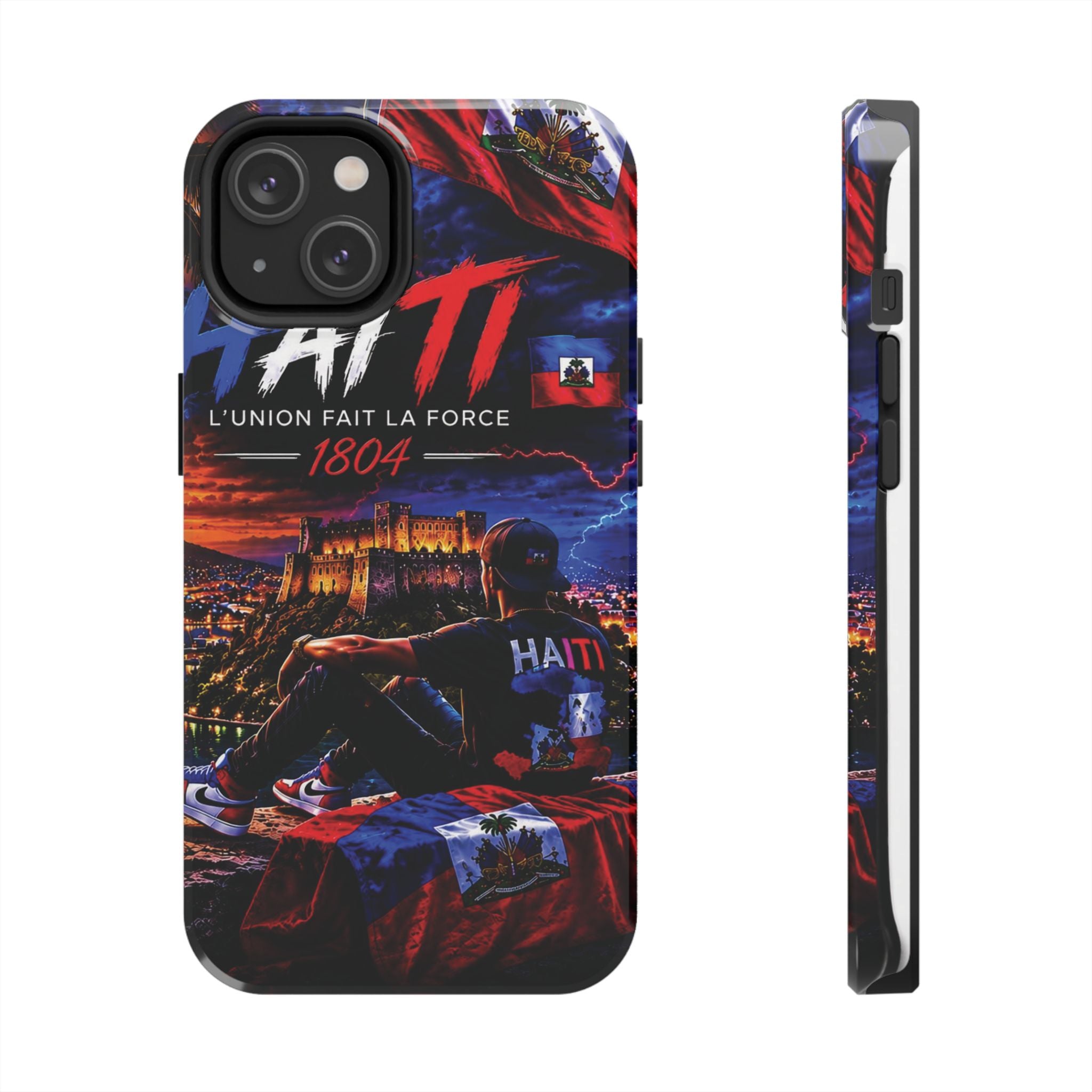 Haiti 1804 Tough Phone Case — L'Union Fait La Force Patriotic Protective Cover