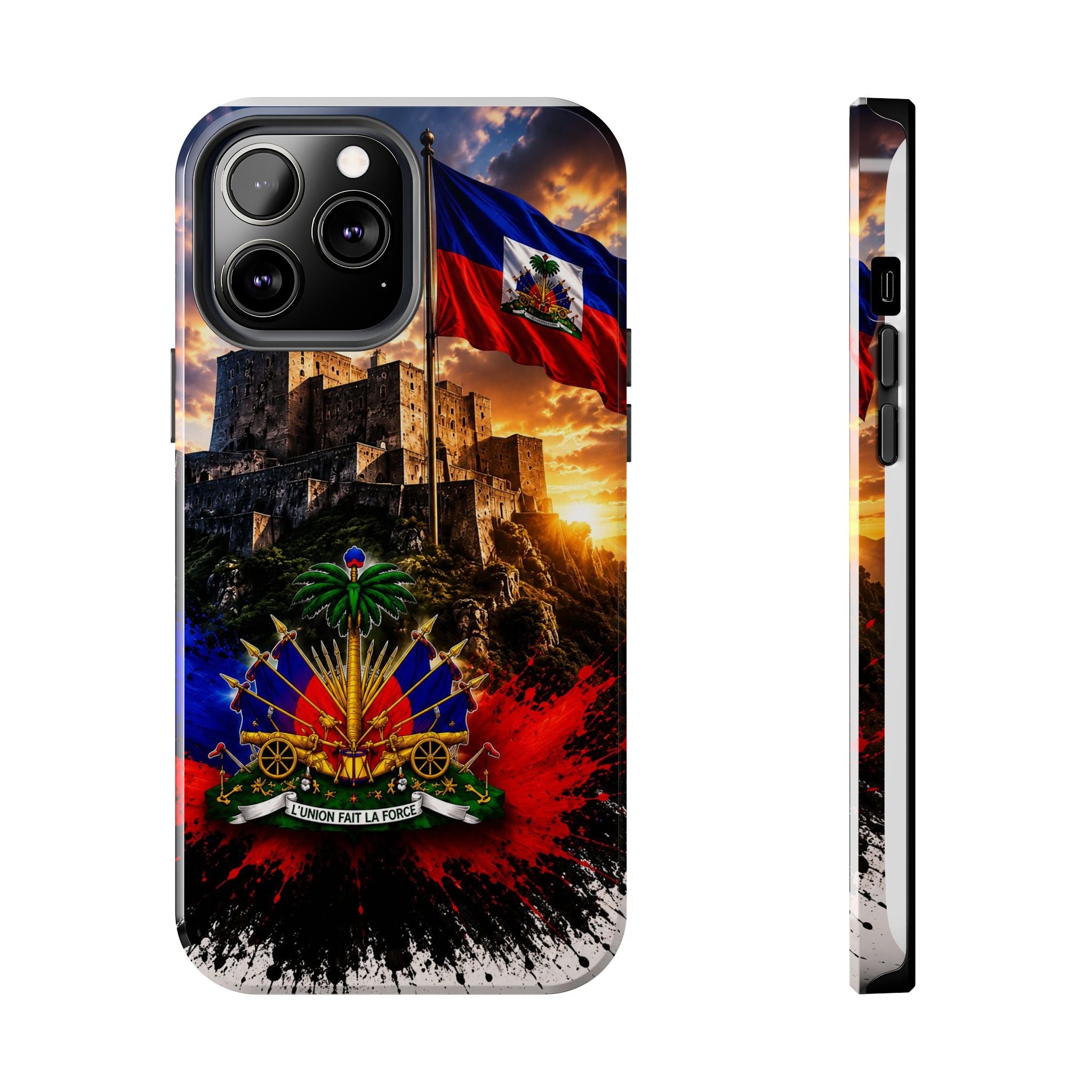 Haiti Crest Tough Phone Case — Citadel Sunset Protective Phone Cover