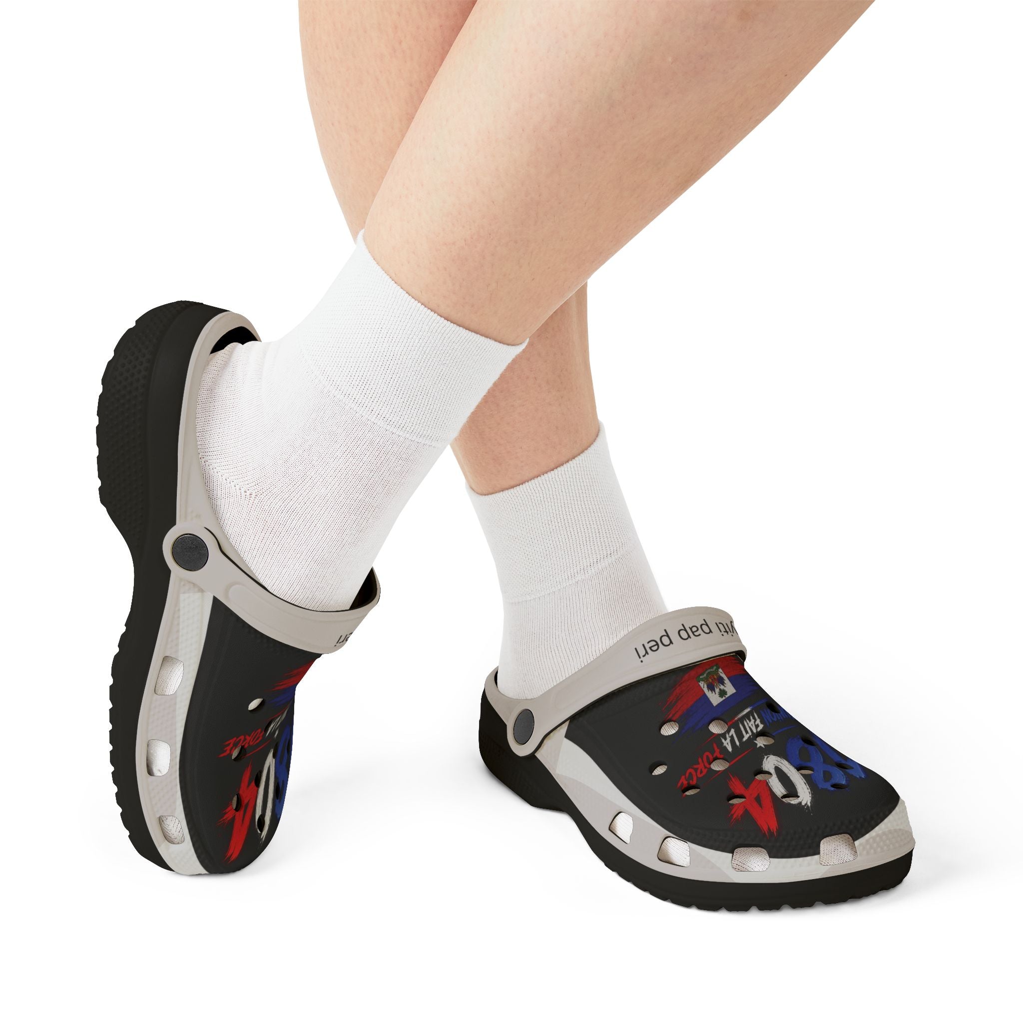 Haitian Pride EVA Foam Clogs — “1804 L’Union Fait La Force”