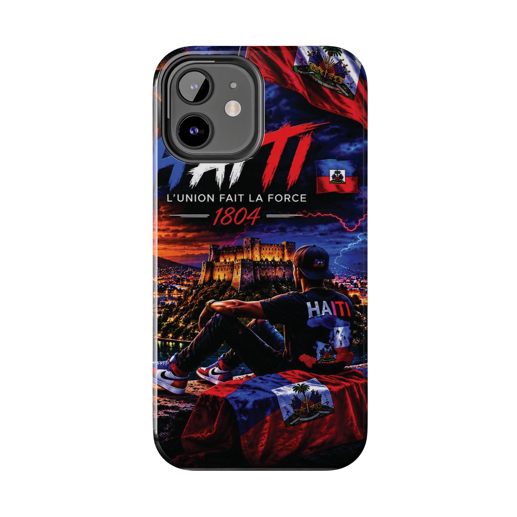Haiti 1804 Tough Phone Case — L'Union Fait La Force Patriotic Protective Cover