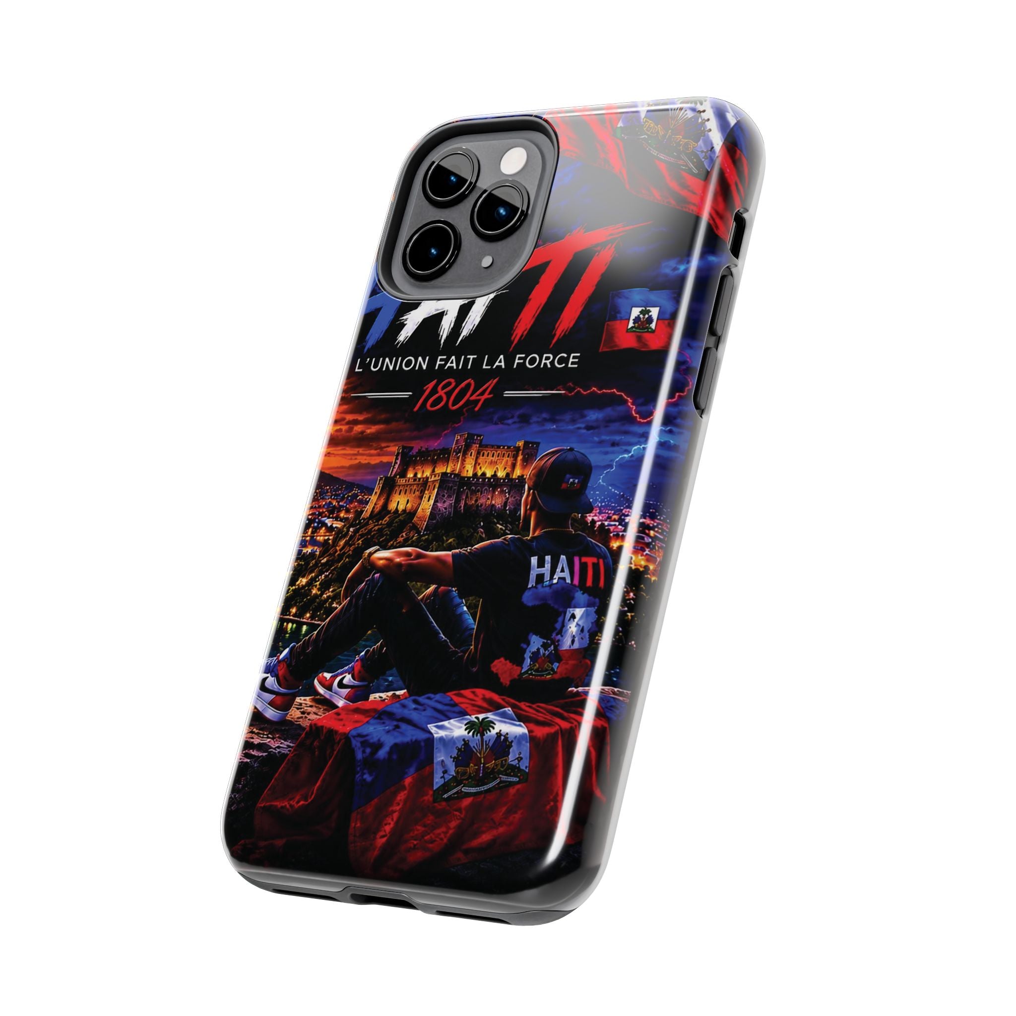 Haiti 1804 Tough Phone Case — L'Union Fait La Force Patriotic Protective Cover