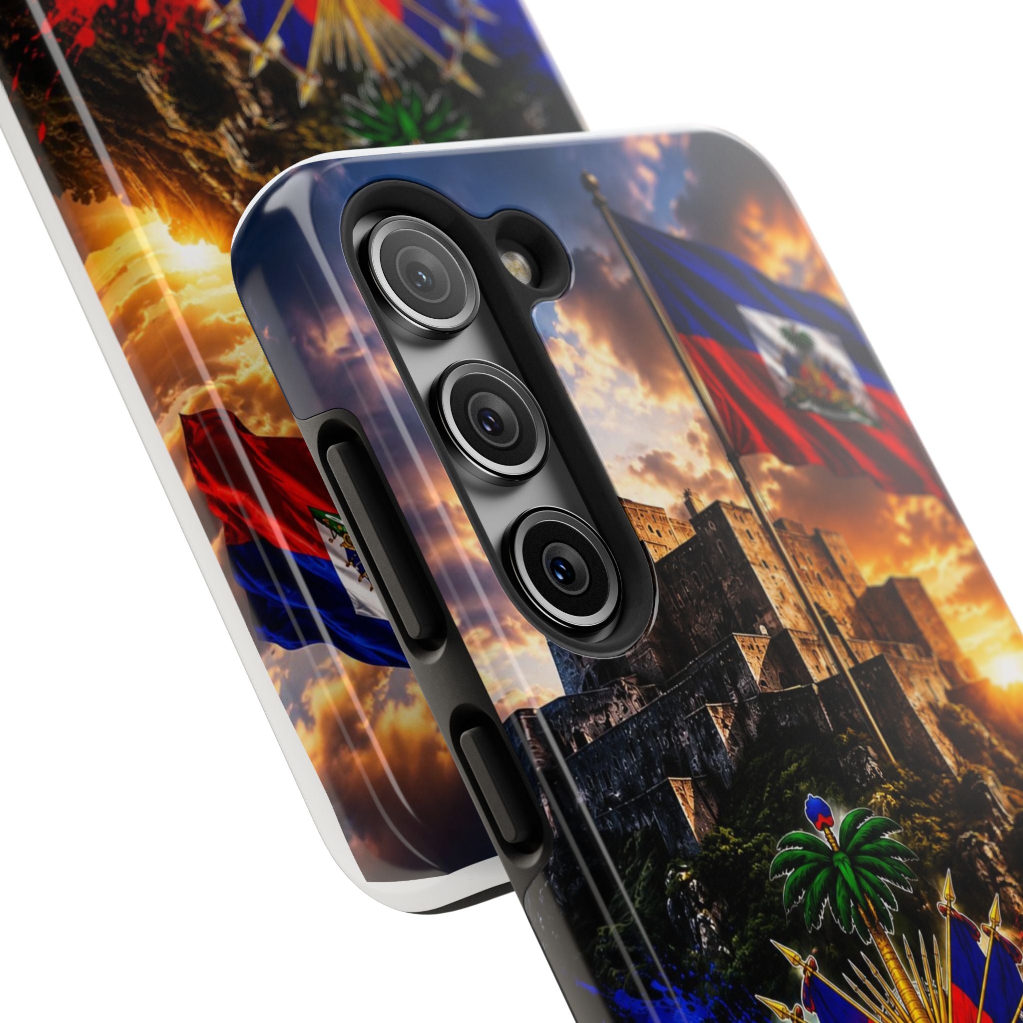 Haiti Crest Tough Phone Case — Citadel Sunset Protective Phone Cover