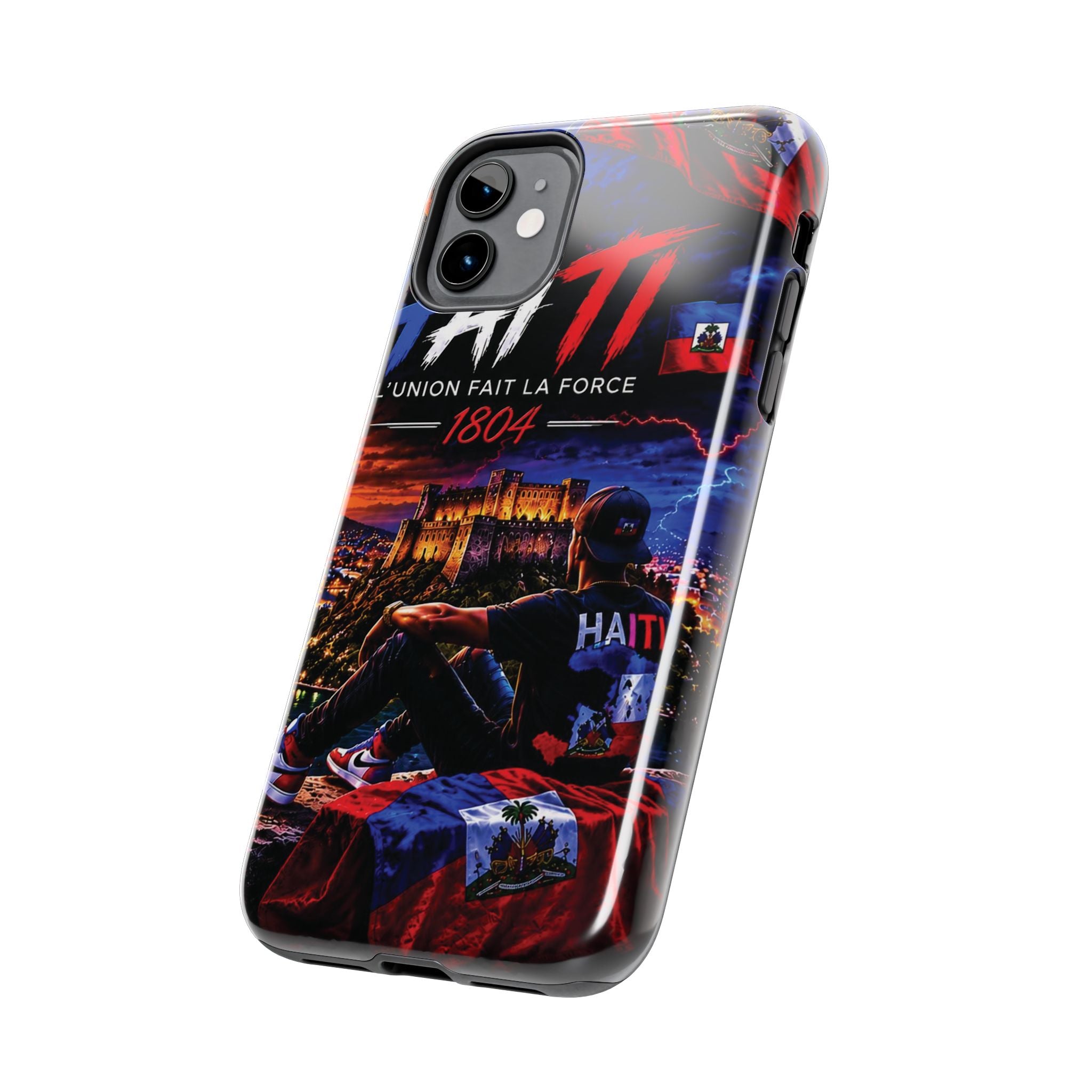 Haiti 1804 Tough Phone Case — L'Union Fait La Force Patriotic Protective Cover