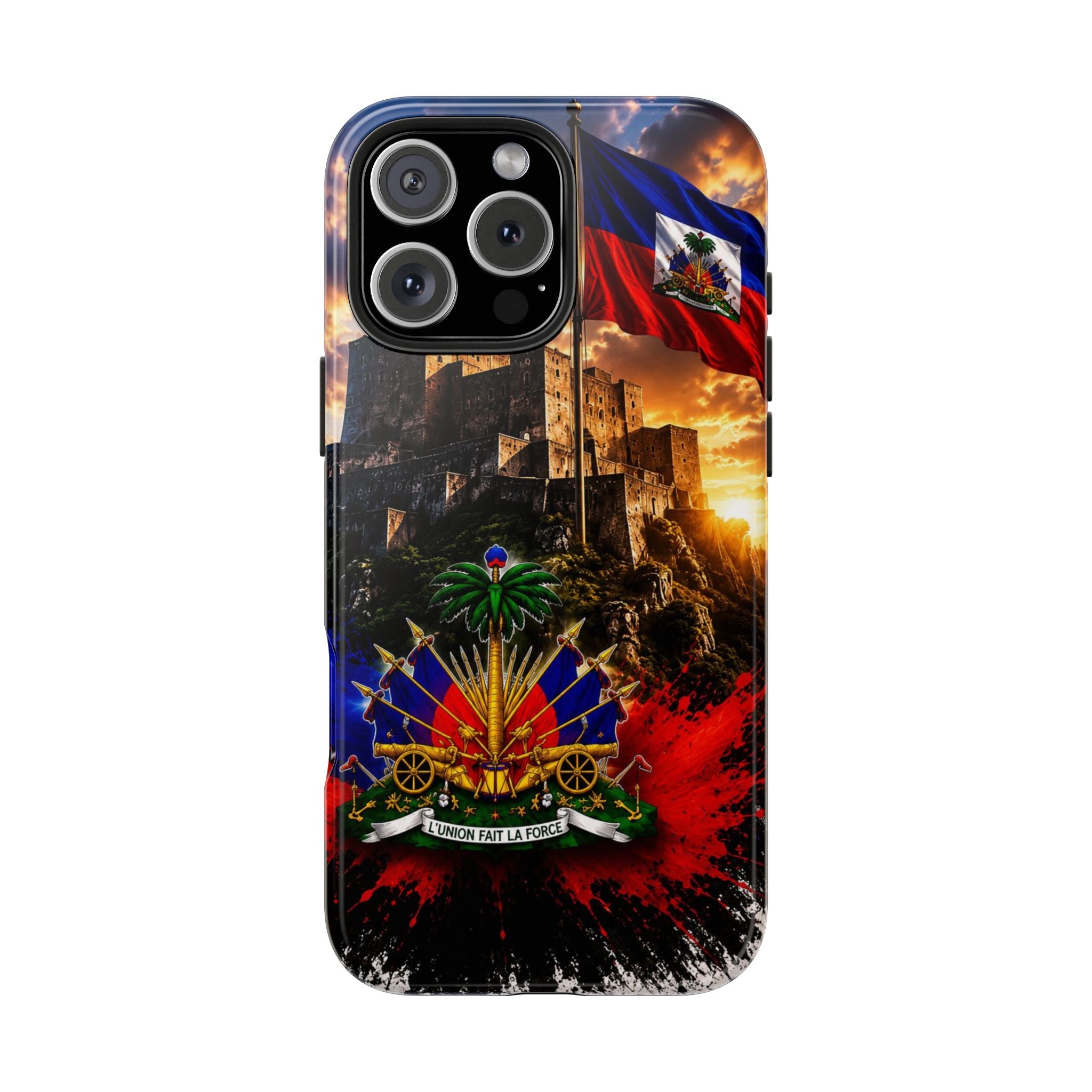 Haiti Crest Tough Phone Case — Citadel Sunset Protective Phone Cover