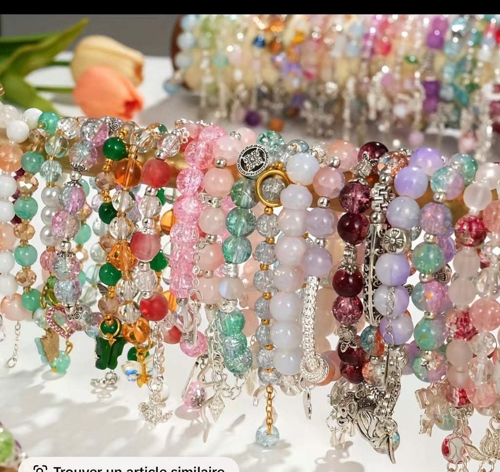 ✨ Cute & Trendy Charm Bracelets Set 💖📿  Add a stylish touch to your outfit with these beautiful handmade bracelets ✨