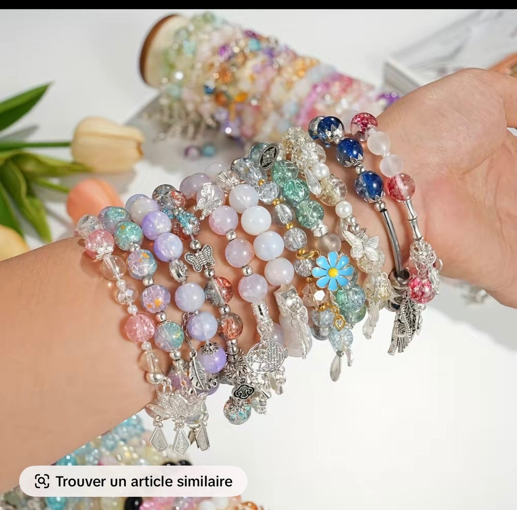 ✨ Cute & Trendy Charm Bracelets Set 💖📿  Add a stylish touch to your outfit with these beautiful handmade bracelets ✨