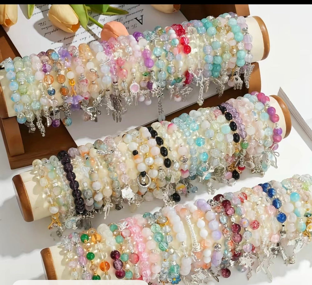 ✨ Cute & Trendy Charm Bracelets Set 💖📿  Add a stylish touch to your outfit with these beautiful handmade bracelets ✨