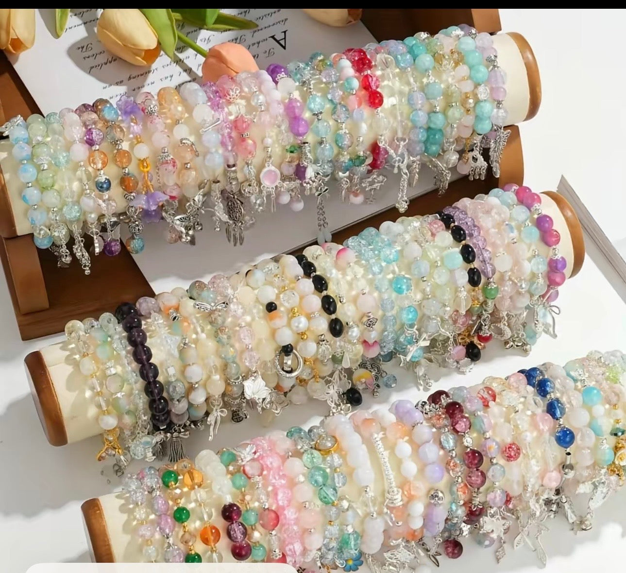 ✨ Cute & Trendy Charm Bracelets Set 💖📿  Add a stylish touch to your outfit with these beautiful handmade bracelets ✨