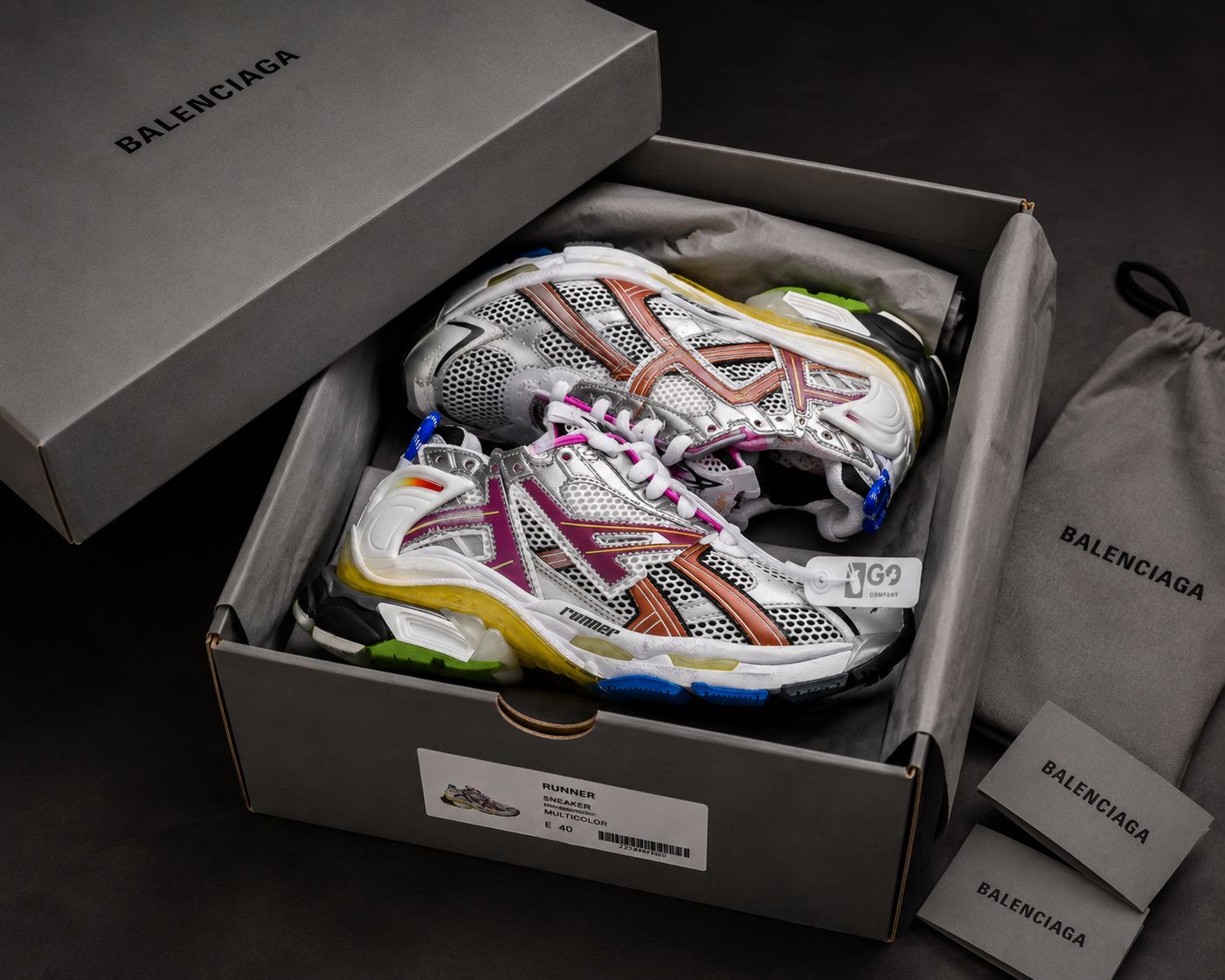 BALENCIAGA RUNNER  SNEAKER - MULTICOLOR (Size 40 US)