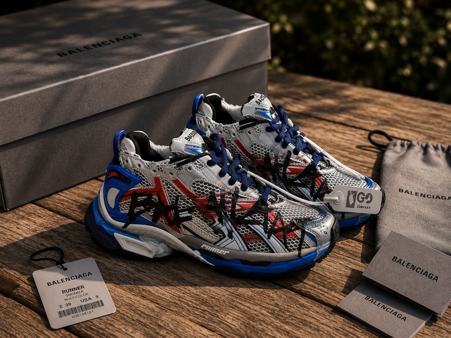 BALANCIAGA RUNNER SNEAKER - MULTICOLOR ( SIZE 40 US )